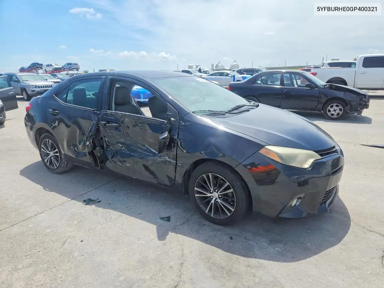 2016 Toyota Corolla Le Plus VIN: 5YFBURHE0GP400321 Lot: 60179206