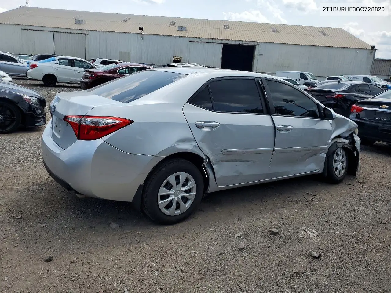 2016 Toyota Corolla L VIN: 2T1BURHE3GC728820 Lot: 60431856