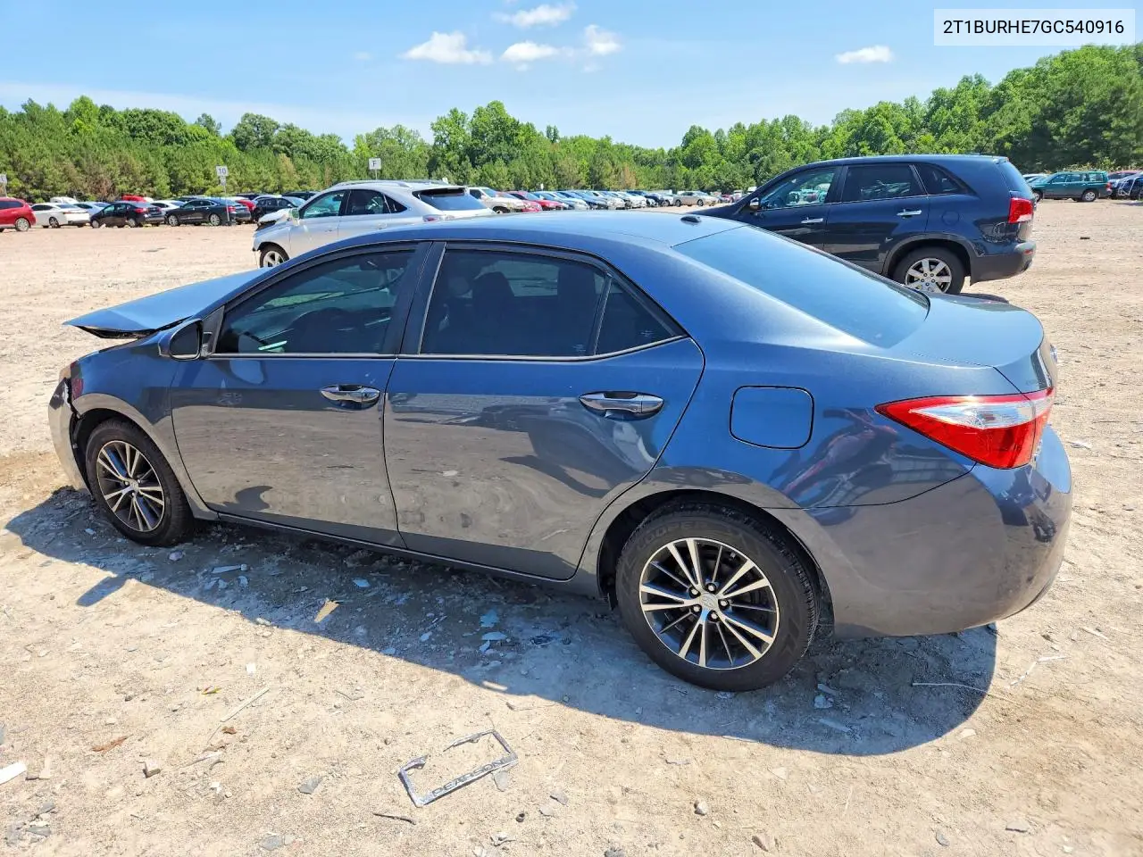 2016 Toyota Corolla Le Plus VIN: 2T1BURHE7GC540916 Lot: 60820516