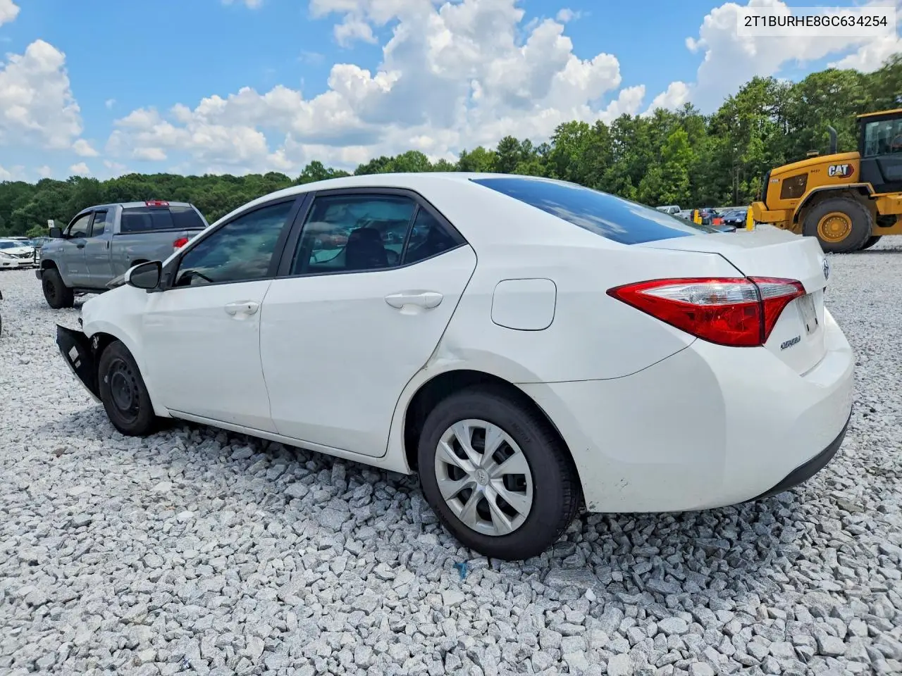 2016 Toyota Corolla L VIN: 2T1BURHE8GC634254 Lot: 61111406