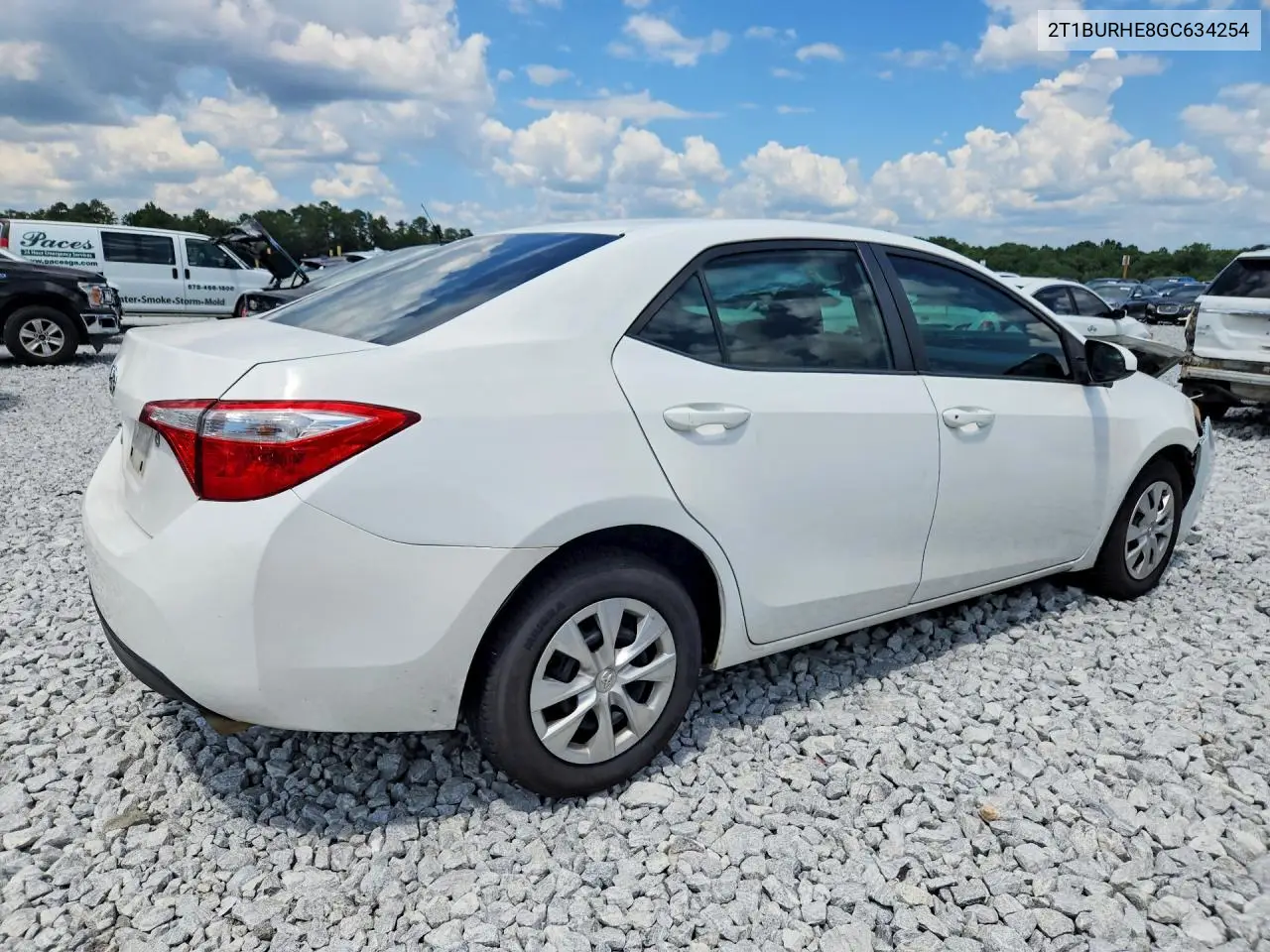 2016 Toyota Corolla L VIN: 2T1BURHE8GC634254 Lot: 61111406