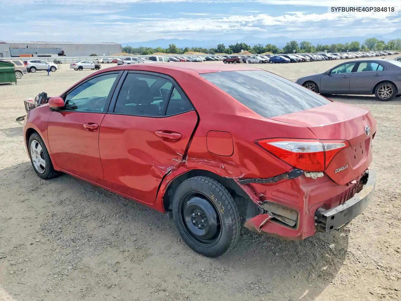 2016 Toyota Corolla Le VIN: 5YFBURHE4GP384818 Lot: 61338116