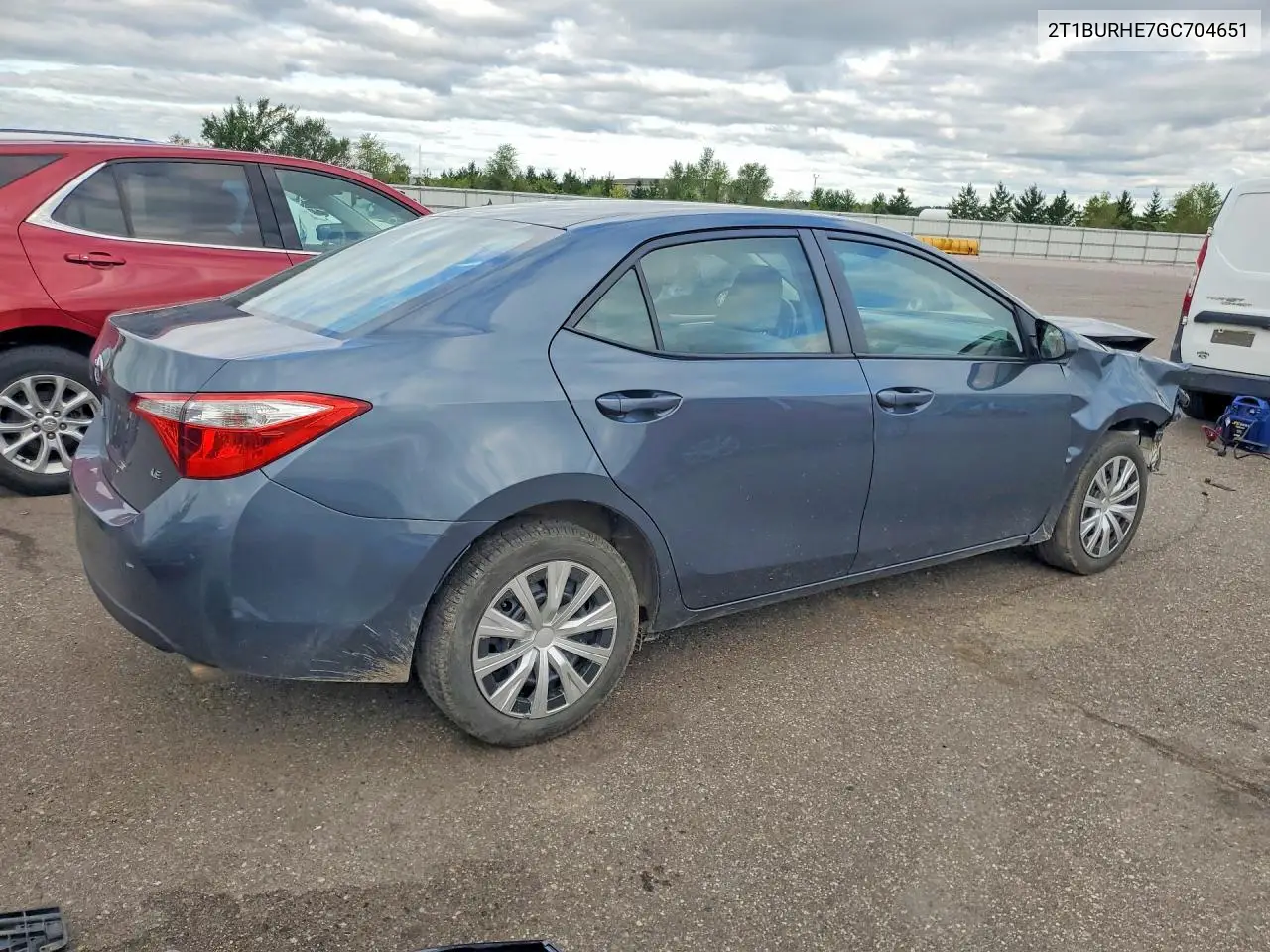 2016 Toyota Corolla Le VIN: 2T1BURHE7GC704651 Lot: 61555336