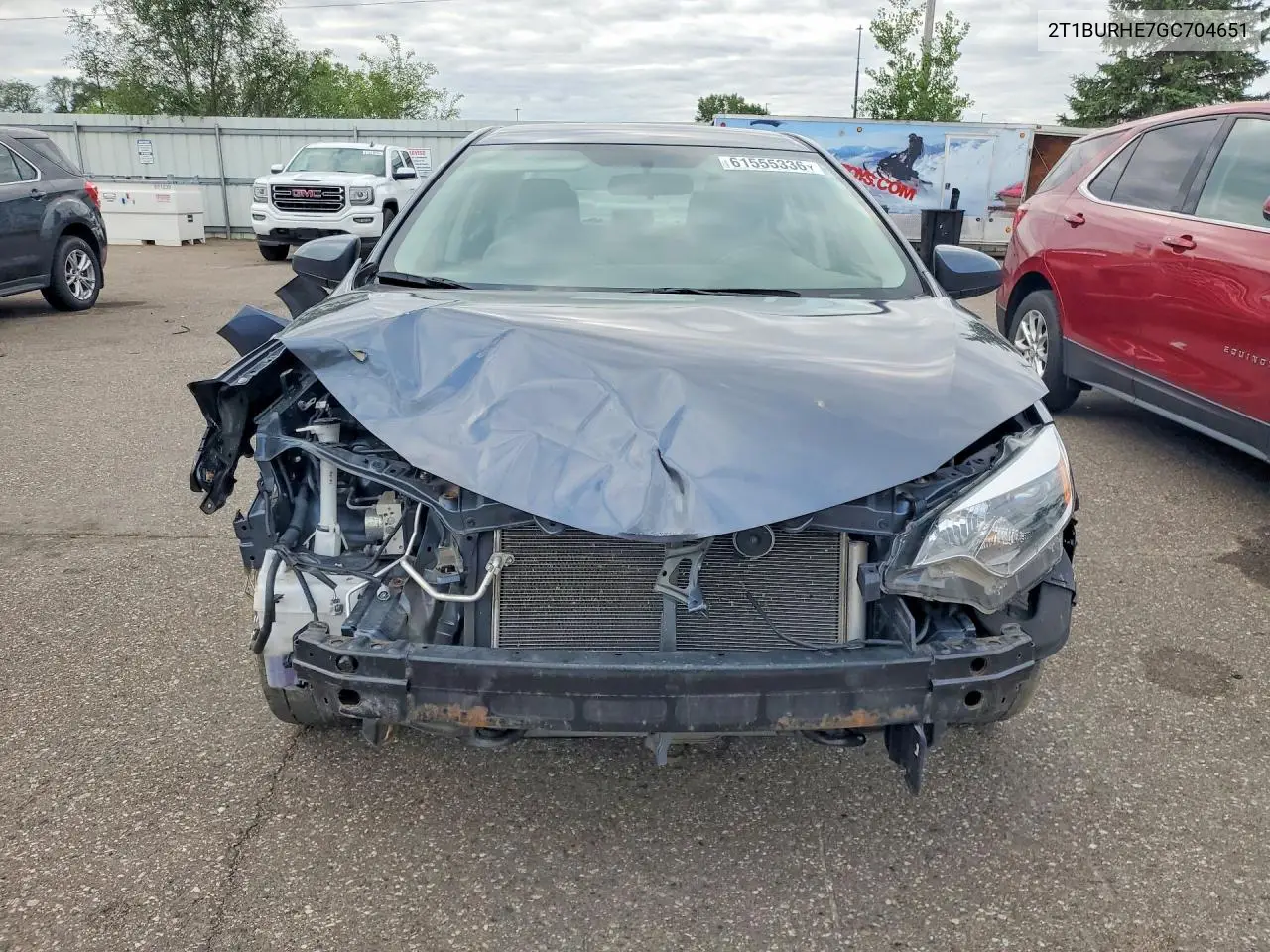 2016 Toyota Corolla Le VIN: 2T1BURHE7GC704651 Lot: 61555336