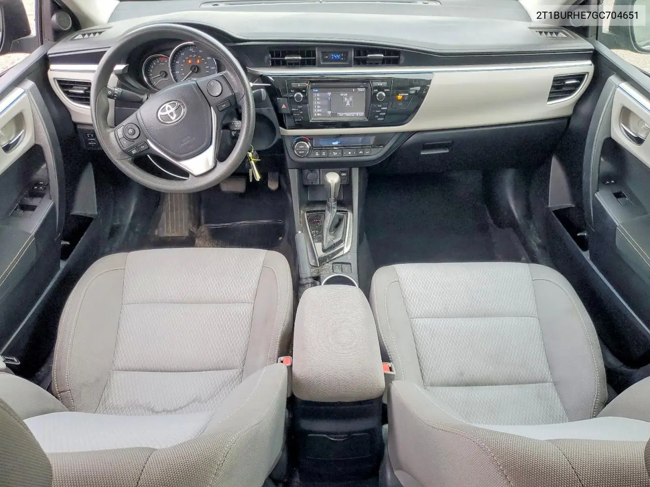 2016 Toyota Corolla Le VIN: 2T1BURHE7GC704651 Lot: 61555336