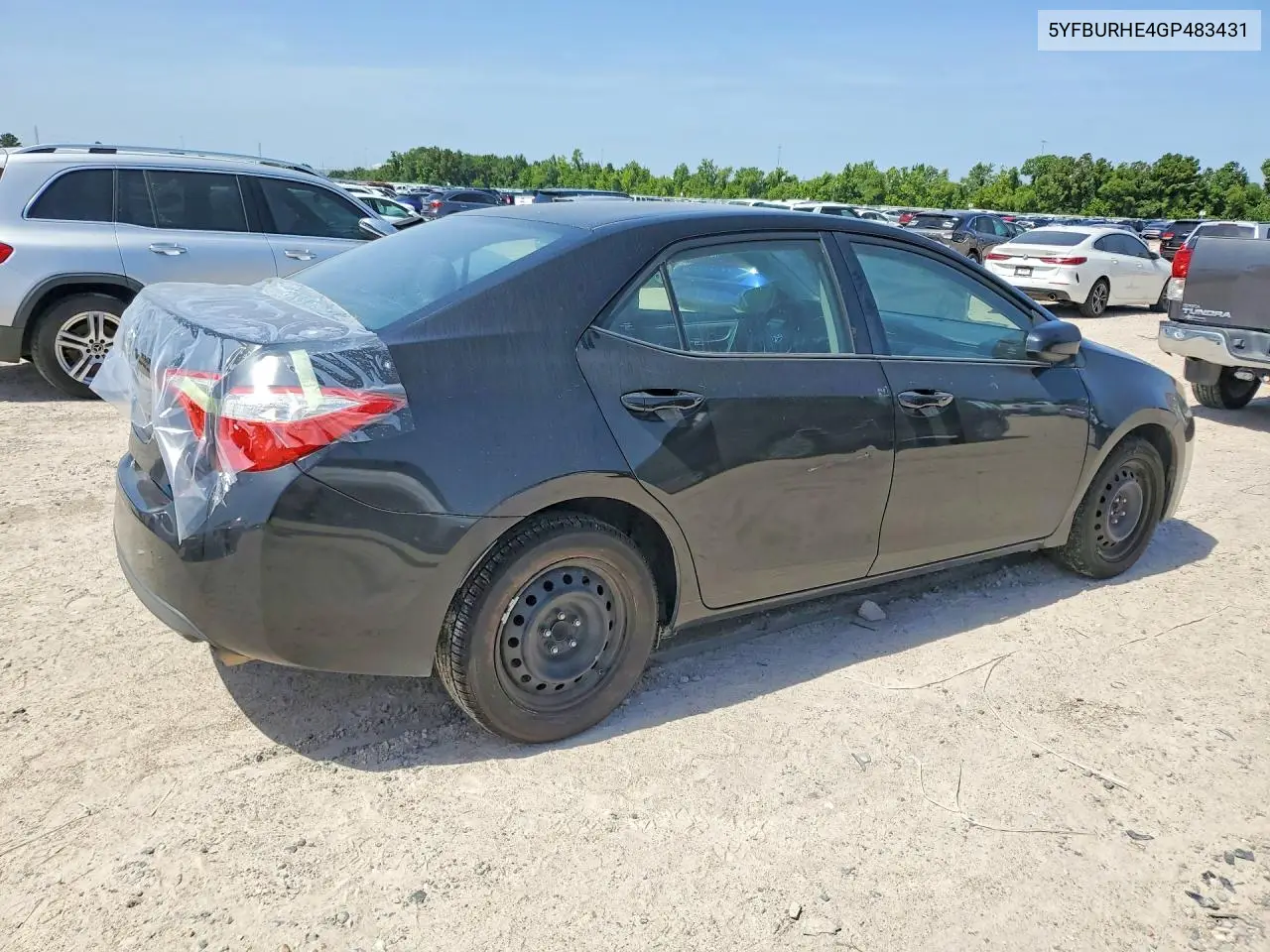 2016 Toyota Corolla Le VIN: 5YFBURHE4GP483431 Lot: 61586646