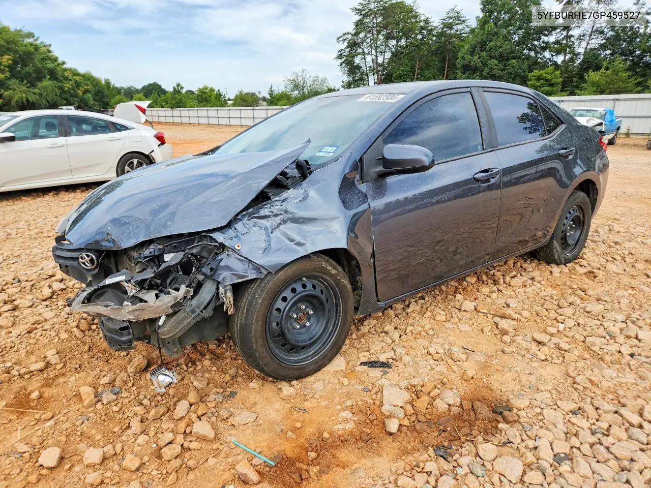2016 Toyota Corolla Le VIN: 5YFBURHE7GP459527 Lot: 61592506