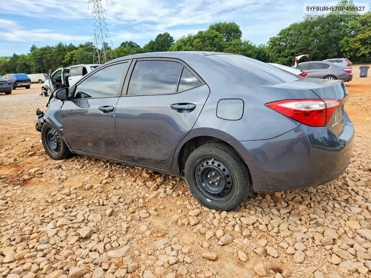 2016 Toyota Corolla Le VIN: 5YFBURHE7GP459527 Lot: 61592506