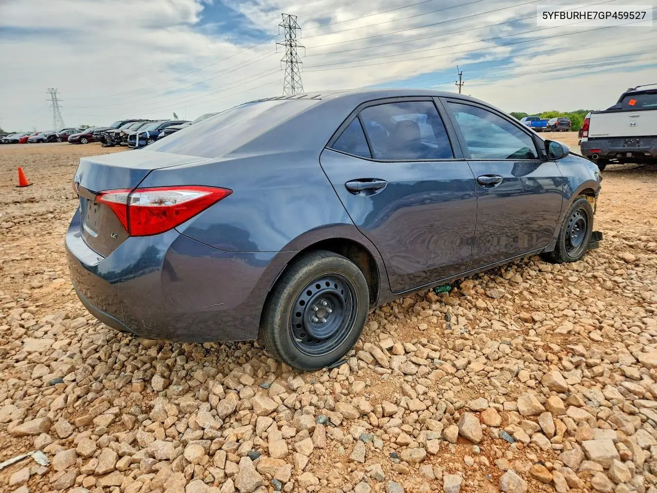 2016 Toyota Corolla Le VIN: 5YFBURHE7GP459527 Lot: 61592506