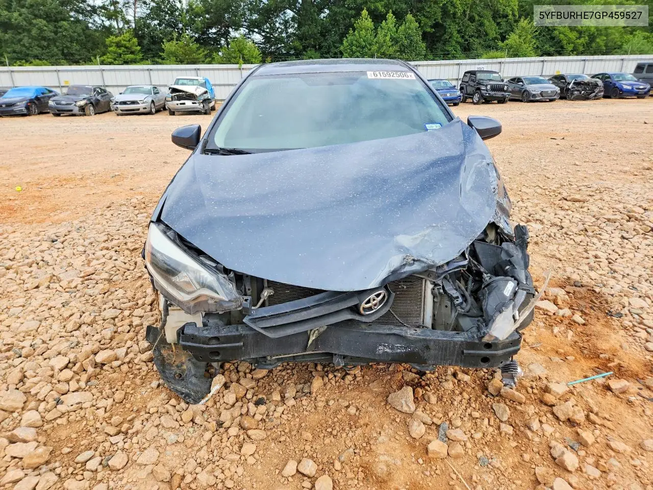 2016 Toyota Corolla Le VIN: 5YFBURHE7GP459527 Lot: 61592506