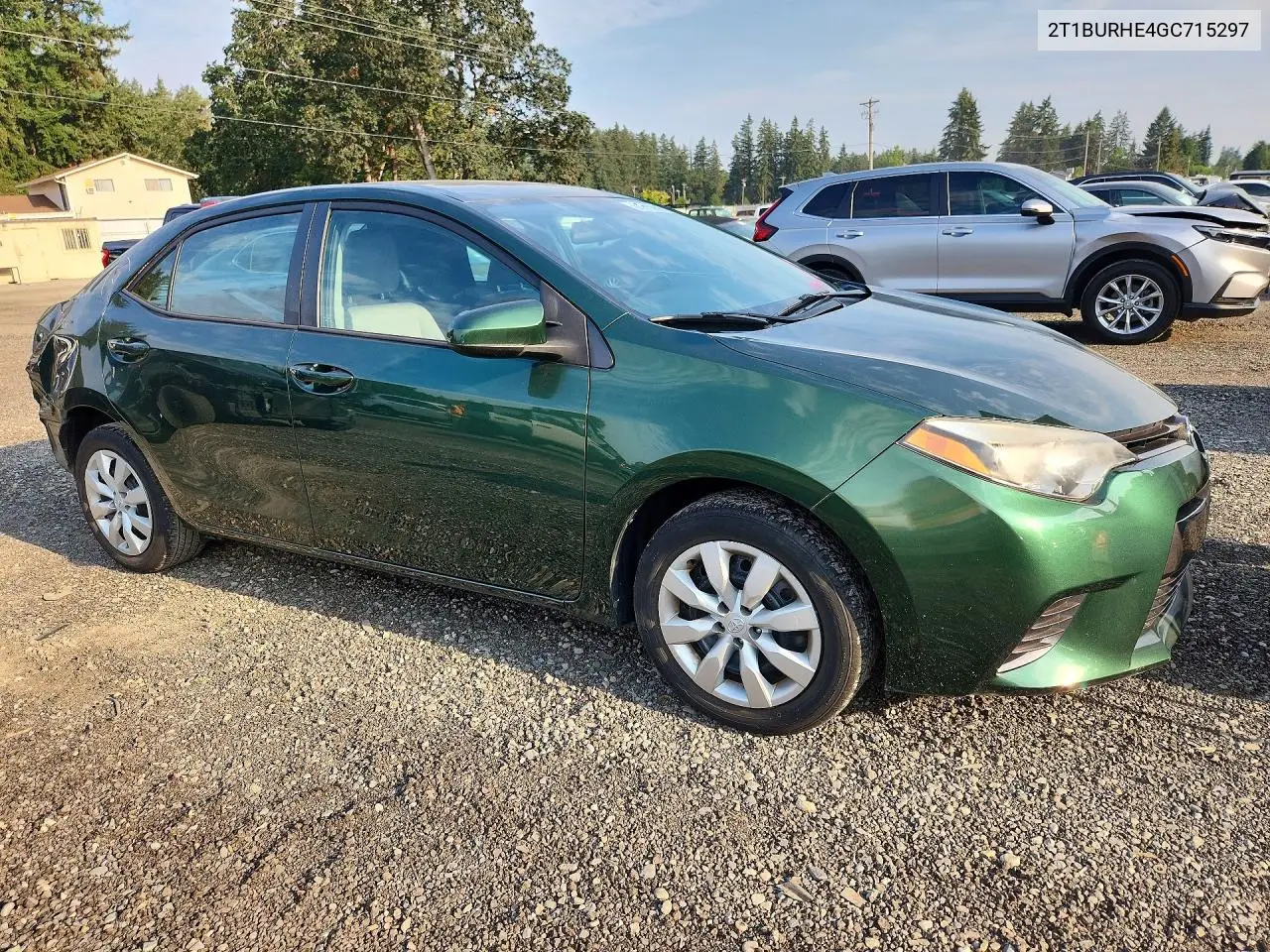 2016 Toyota Corolla Le VIN: 2T1BURHE4GC715297 Lot: 61715956