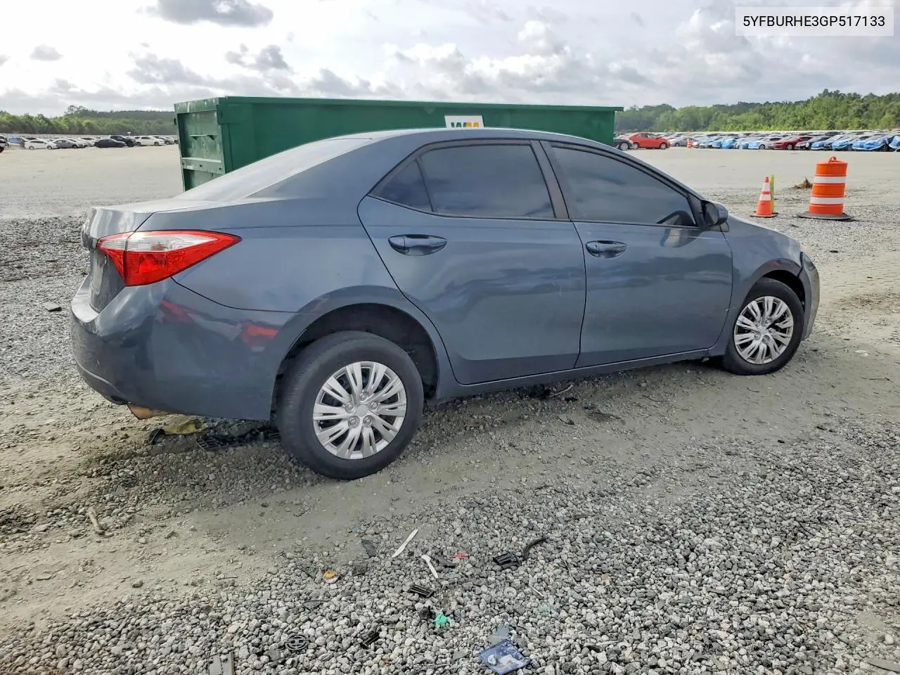 2016 Toyota Corolla L VIN: 5YFBURHE3GP517133 Lot: 61783726