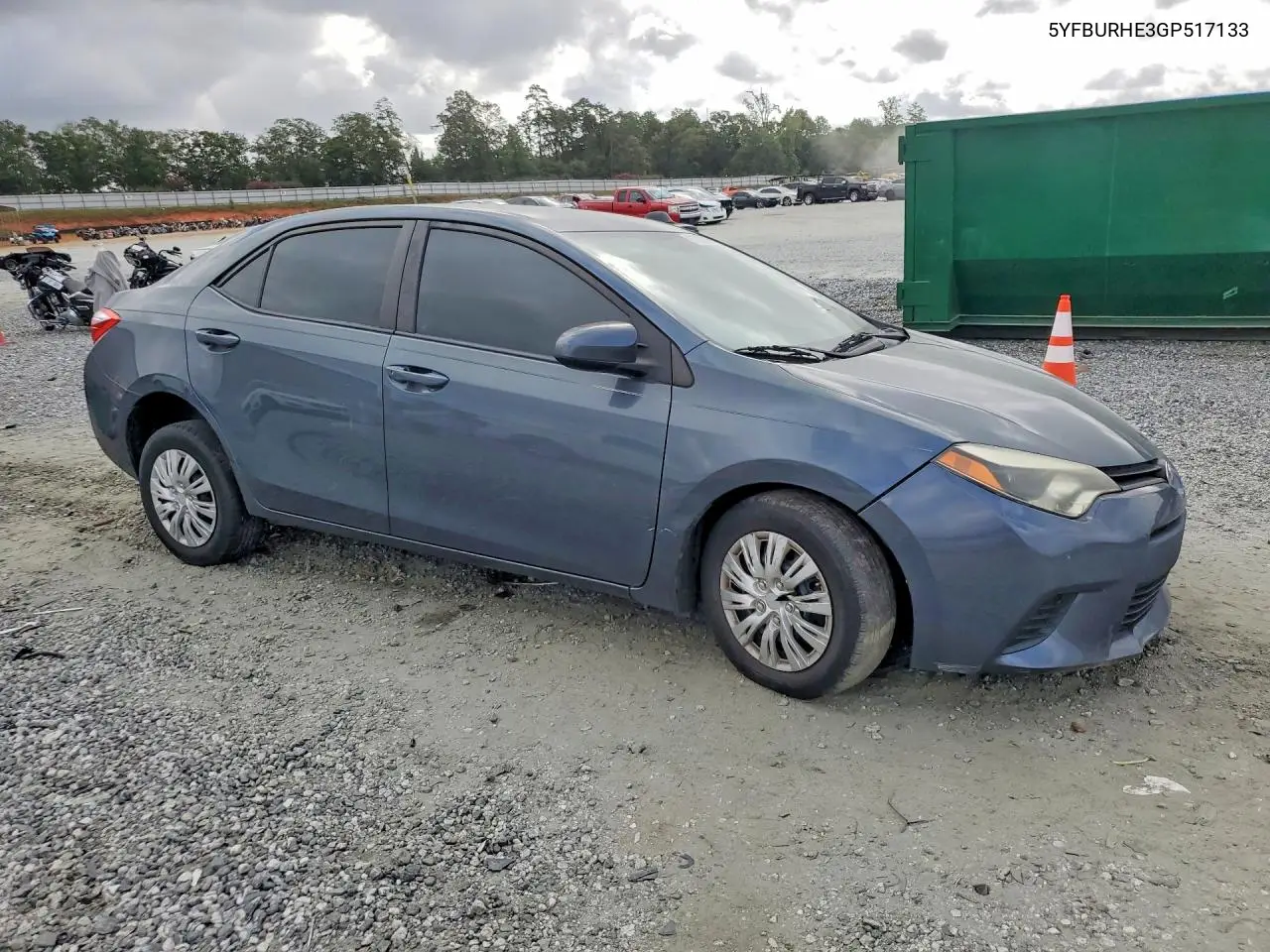2016 Toyota Corolla L VIN: 5YFBURHE3GP517133 Lot: 61783726