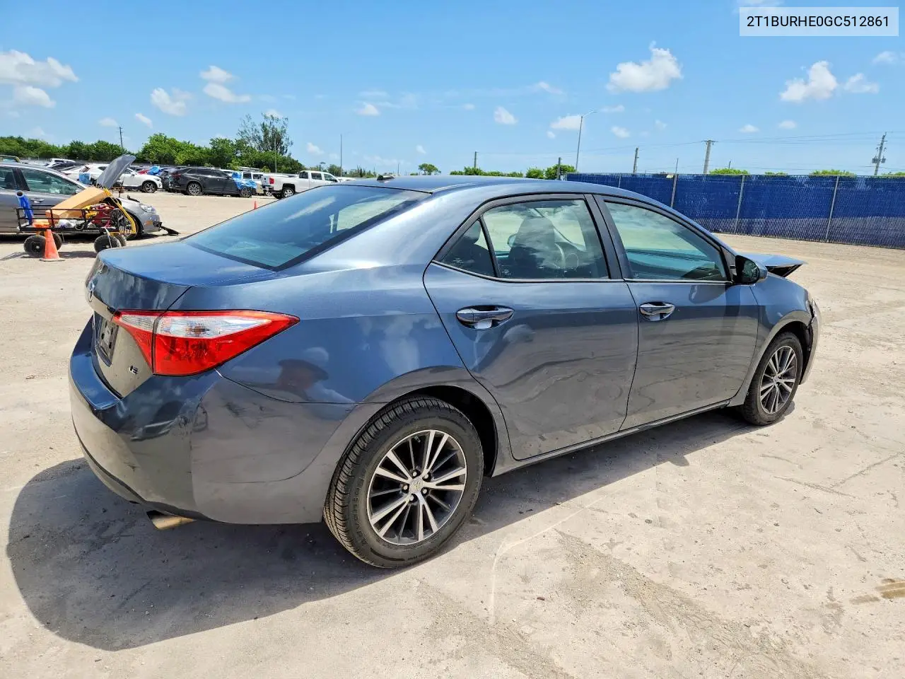 2016 Toyota Corolla Le Premium VIN: 2T1BURHE0GC512861 Lot: 61867116
