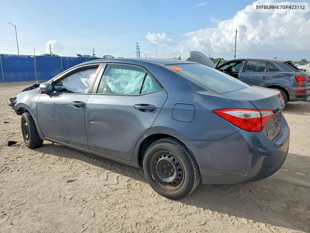 2016 Toyota Corolla L VIN: 5YFBURHE7GP423112 Lot: 62105576