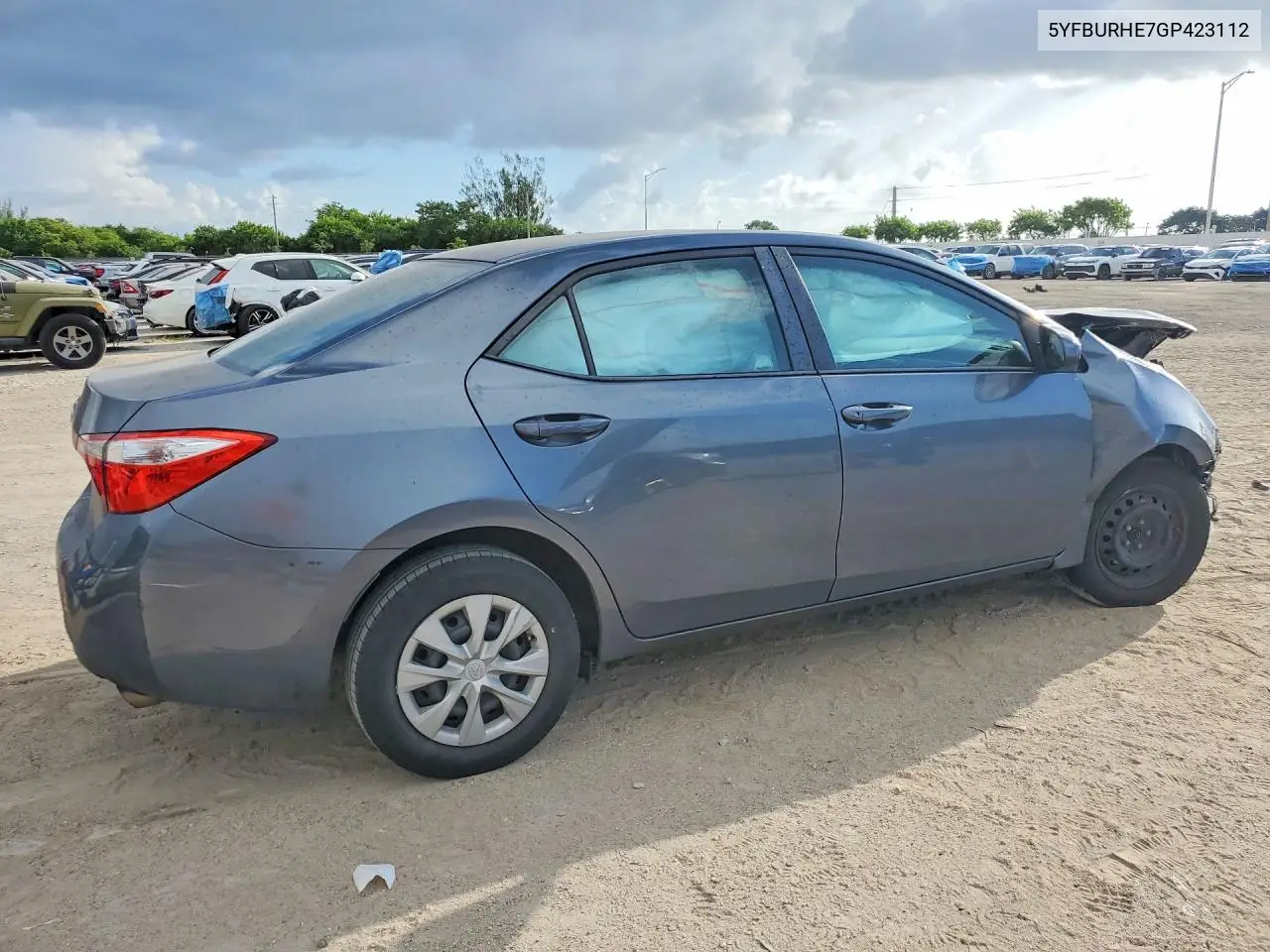 2016 Toyota Corolla L VIN: 5YFBURHE7GP423112 Lot: 62105576