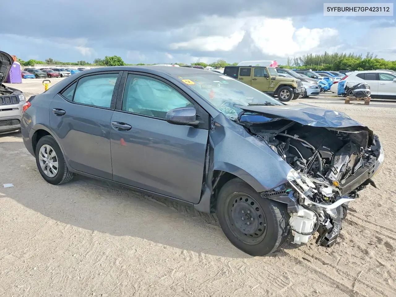 2016 Toyota Corolla L VIN: 5YFBURHE7GP423112 Lot: 62105576