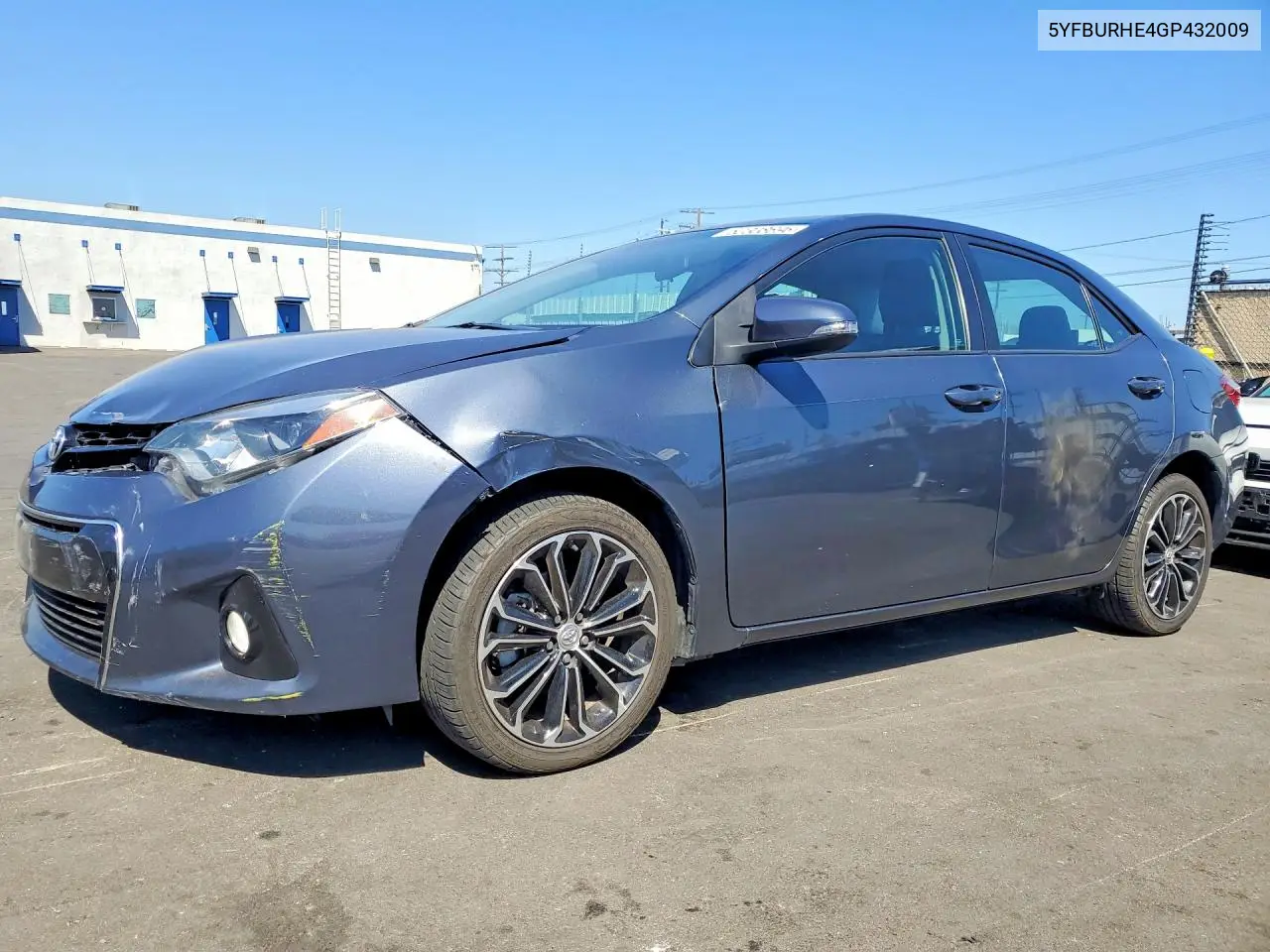 2016 Toyota Corolla S Plus VIN: 5YFBURHE4GP432009 Lot: 62308696