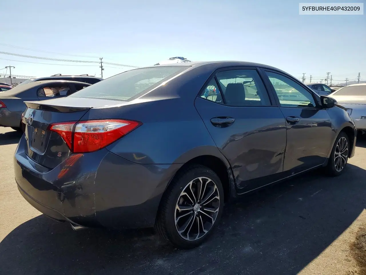 2016 Toyota Corolla S Plus VIN: 5YFBURHE4GP432009 Lot: 62308696