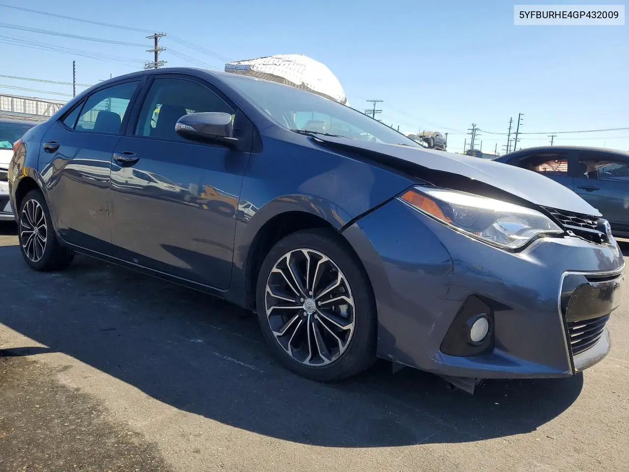 2016 Toyota Corolla S Plus VIN: 5YFBURHE4GP432009 Lot: 62308696