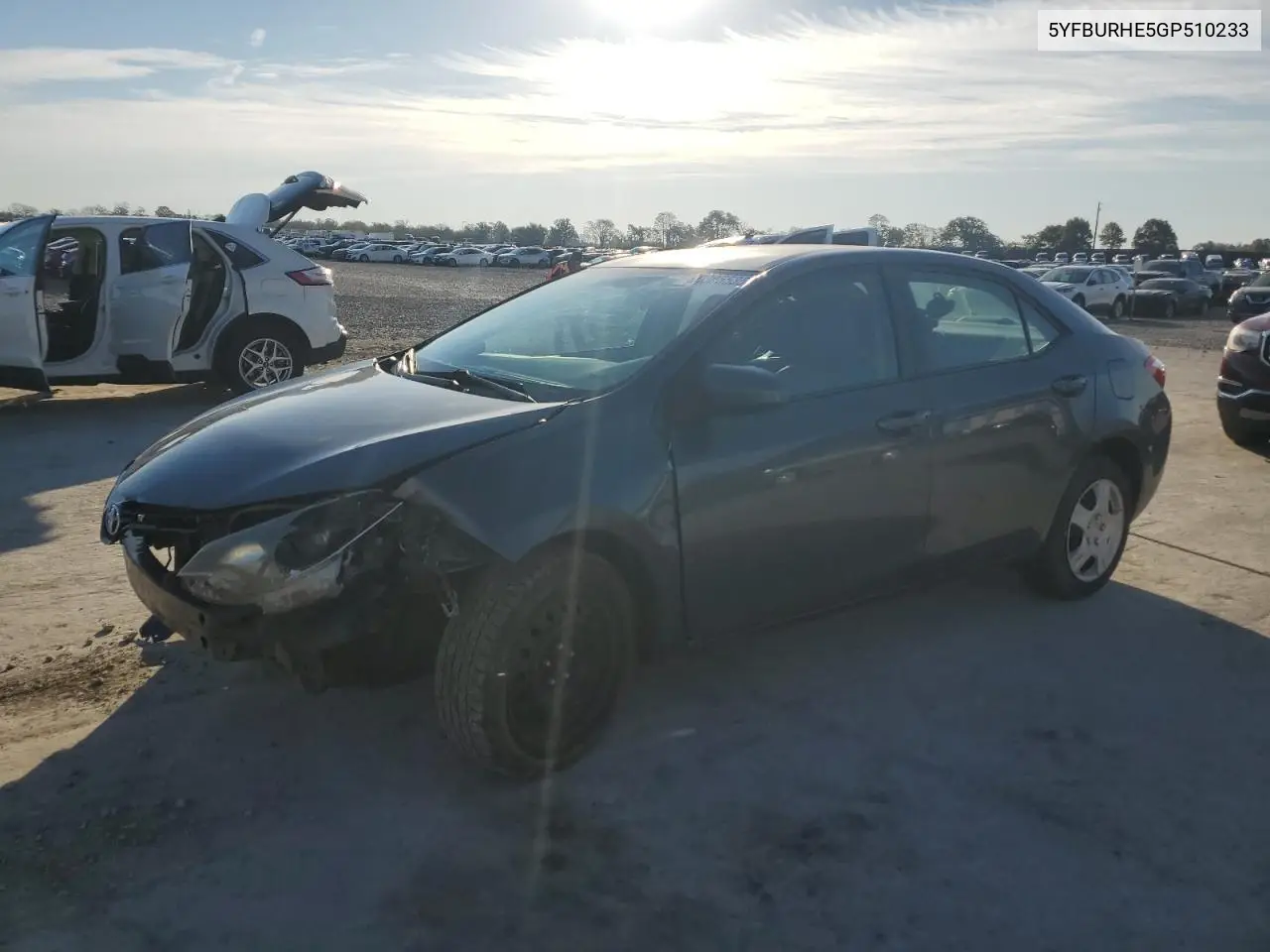 5YFBURHE5GP510233 2016 Toyota Corolla L