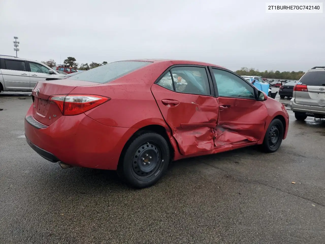2T1BURHE7GC742140 2016 Toyota Corolla L