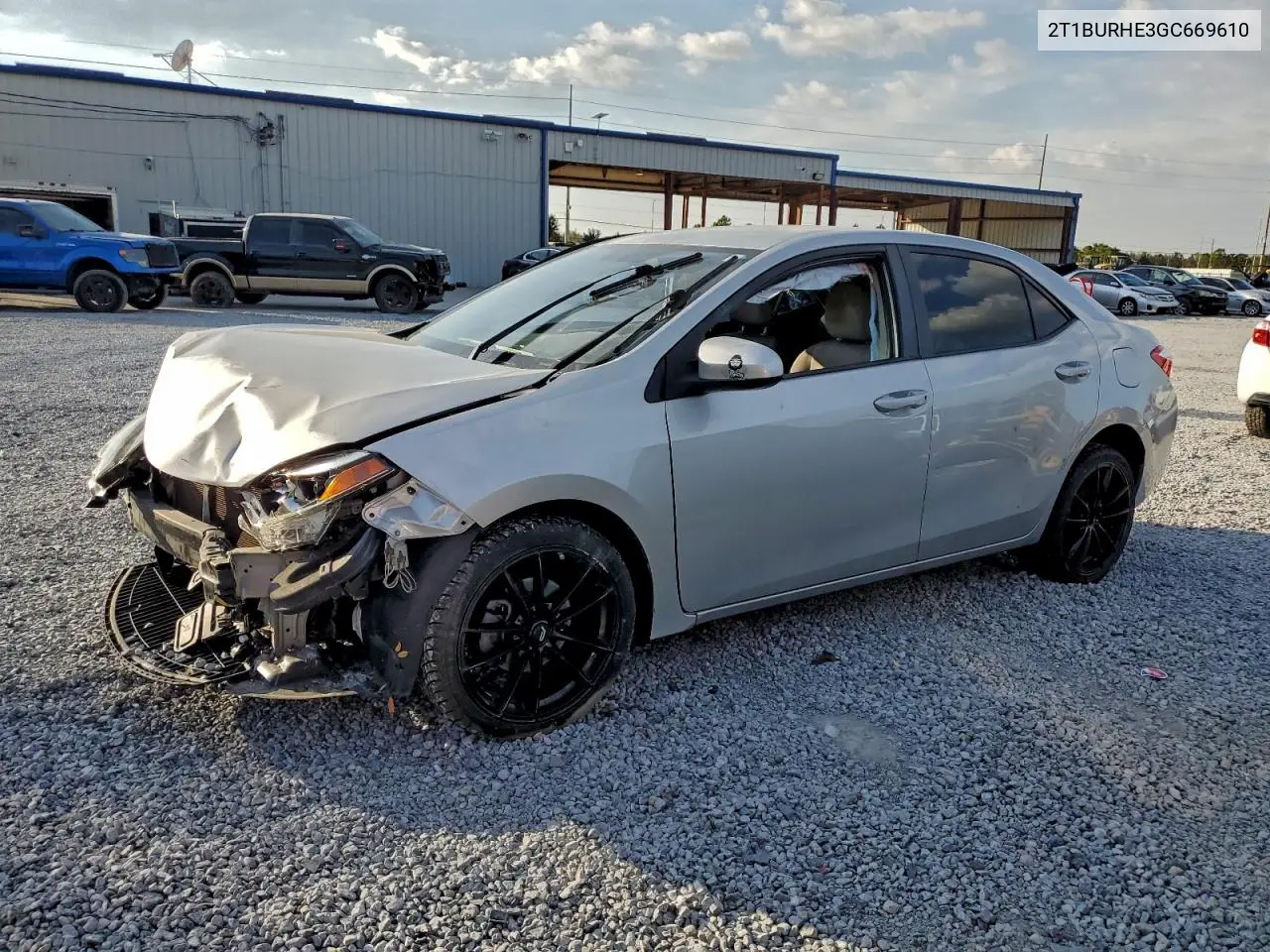 2T1BURHE3GC669610 2016 Toyota Corolla L