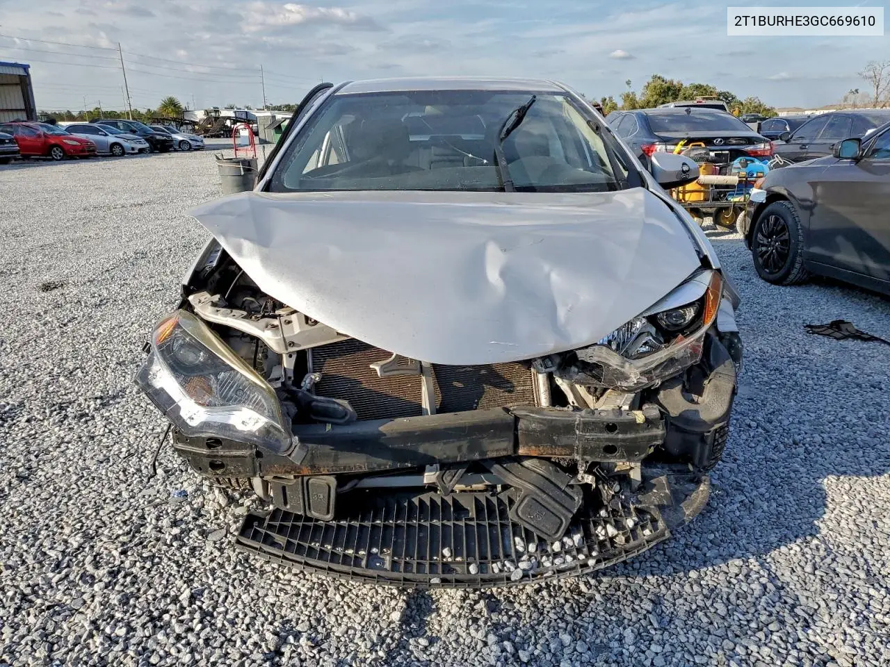 2T1BURHE3GC669610 2016 Toyota Corolla L