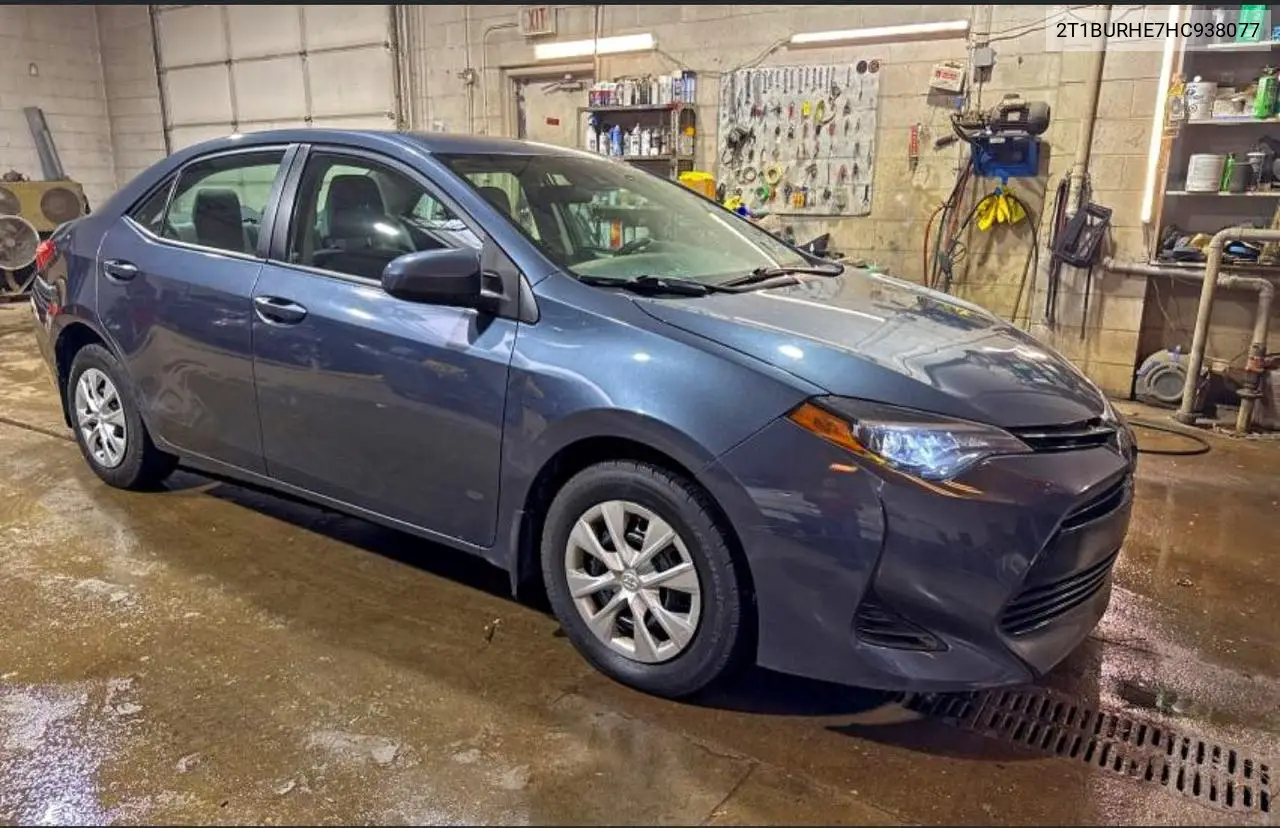 2T1BURHE7HC938077 2017 Toyota Corolla L