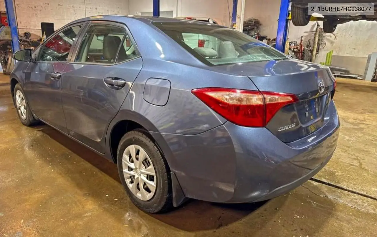 2T1BURHE7HC938077 2017 Toyota Corolla L