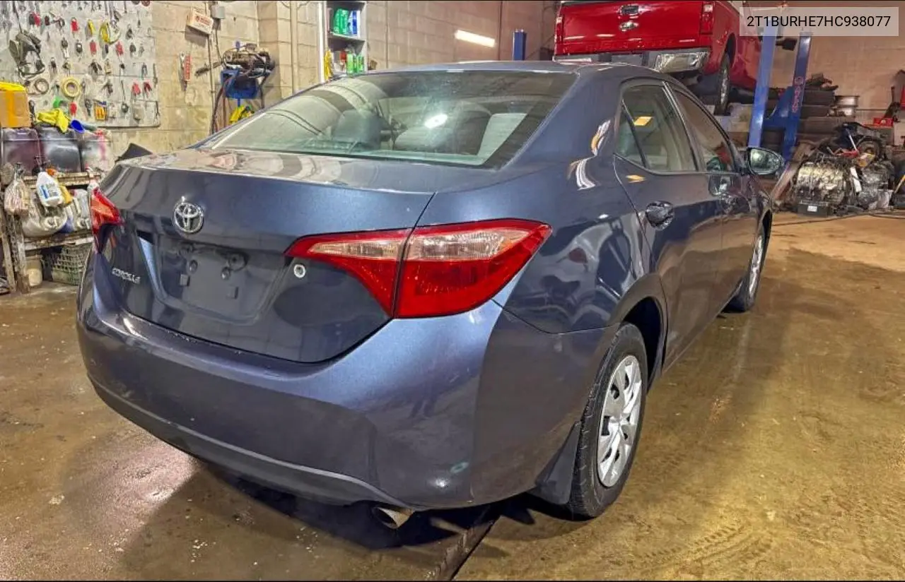 2T1BURHE7HC938077 2017 Toyota Corolla L