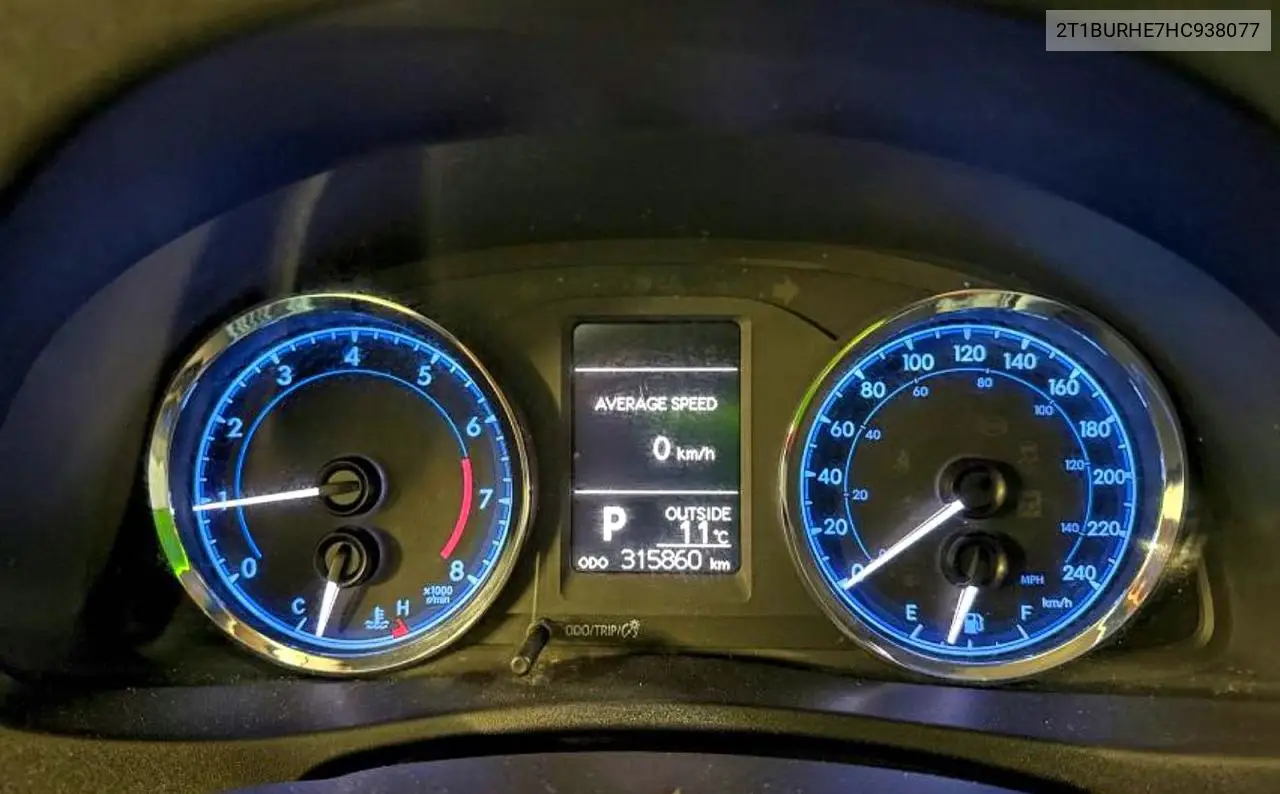 2T1BURHE7HC938077 2017 Toyota Corolla L