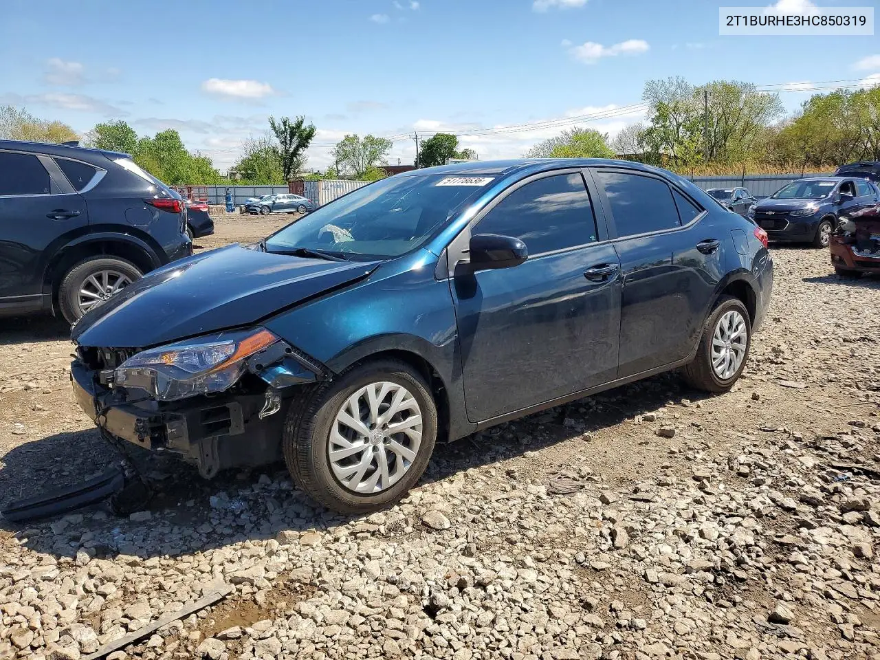 2T1BURHE3HC850319 2017 Toyota Corolla Le