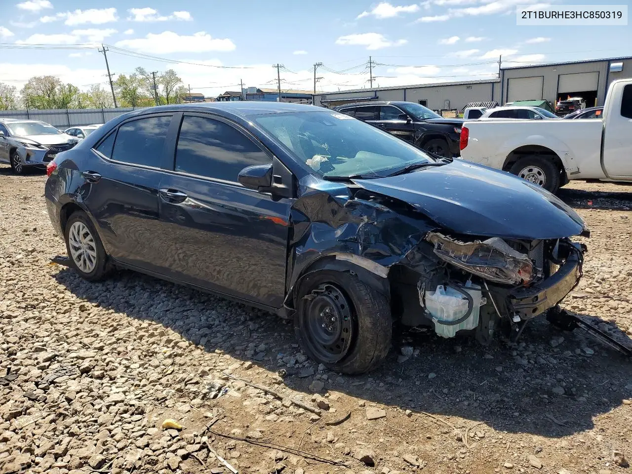 2T1BURHE3HC850319 2017 Toyota Corolla Le