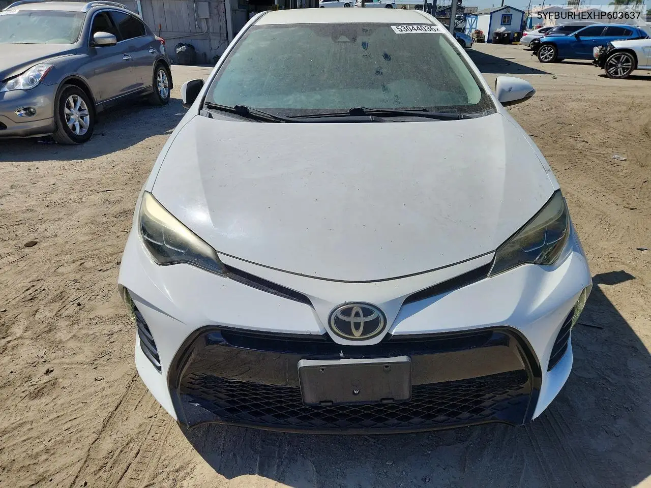 2017 Toyota Corolla Se VIN: 5YFBURHEXHP603637 Lot: 53044036
