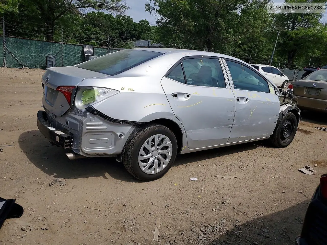 2T1BURHEXHC860233 2017 Toyota Corolla Le