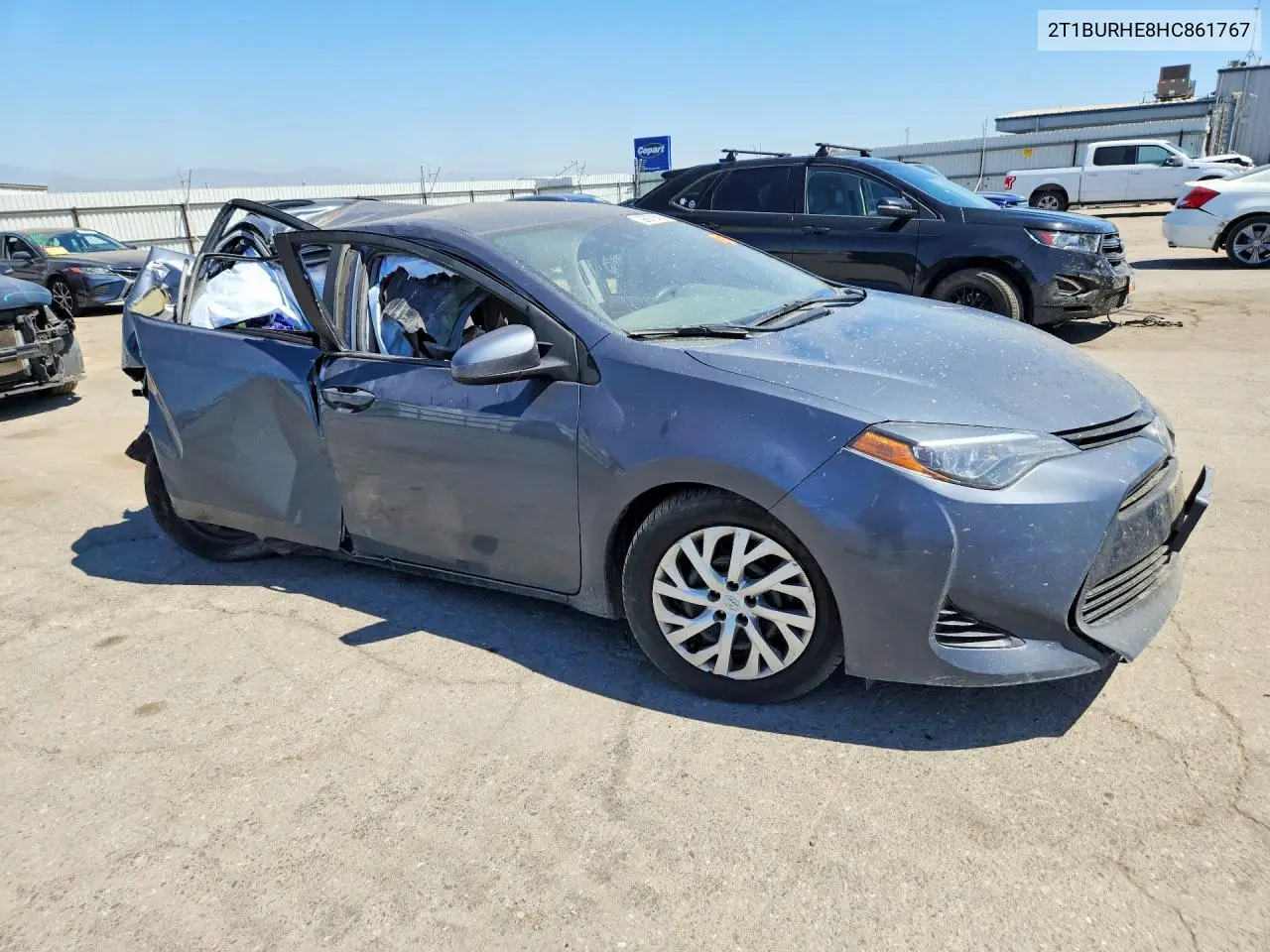 2017 Toyota Corolla Le VIN: 2T1BURHE8HC861767 Lot: 56970626