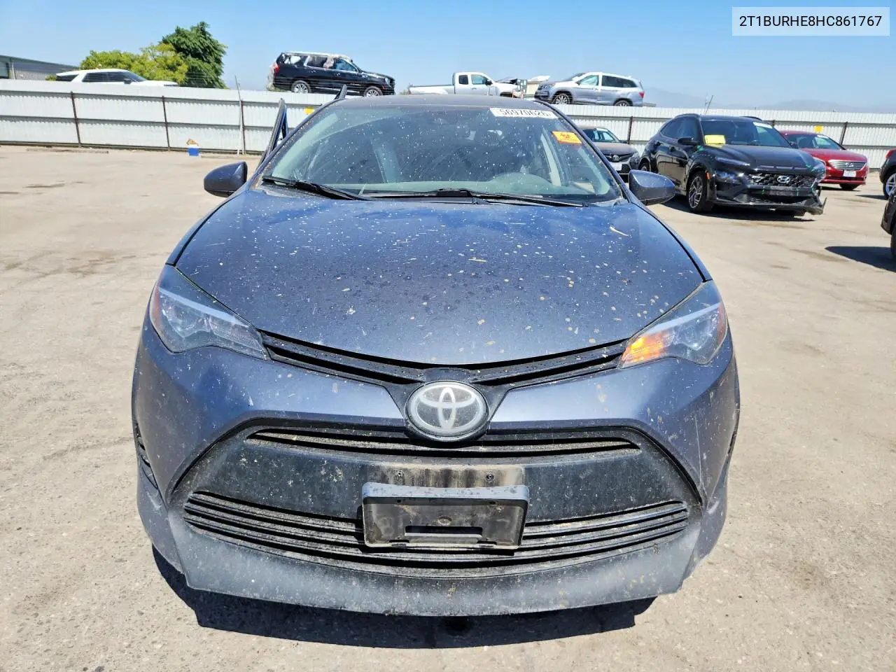 2017 Toyota Corolla Le VIN: 2T1BURHE8HC861767 Lot: 56970626