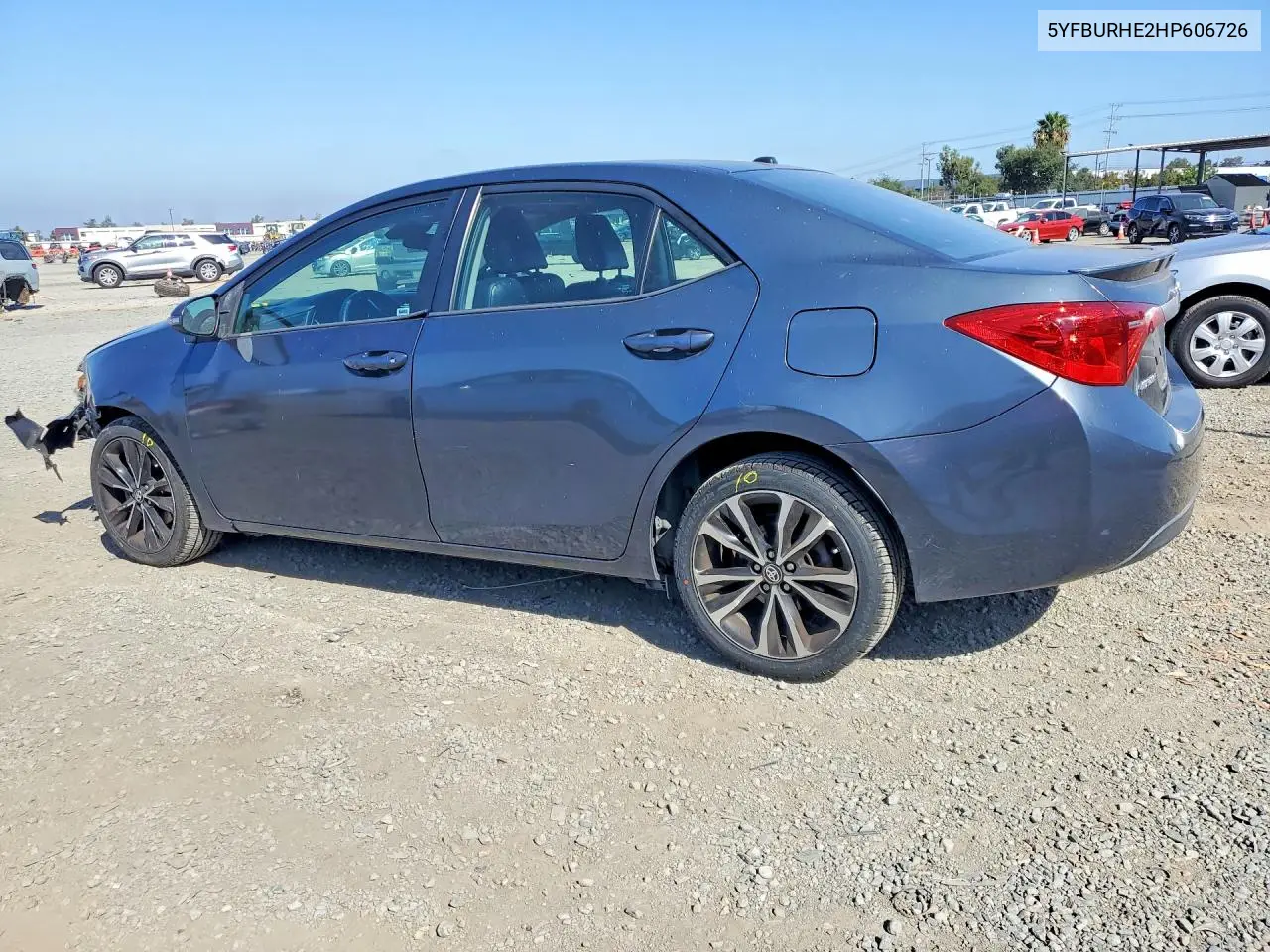 2017 Toyota Corolla Se VIN: 5YFBURHE2HP606726 Lot: 56974586