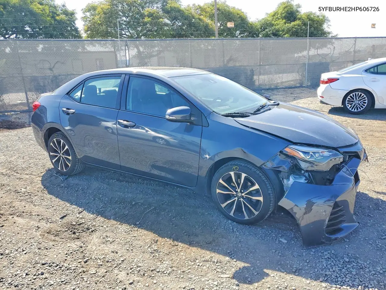 2017 Toyota Corolla Se VIN: 5YFBURHE2HP606726 Lot: 56974586