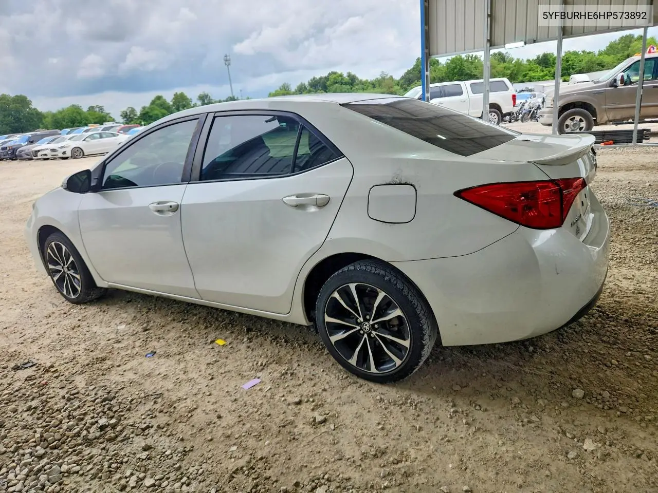 2017 Toyota Corolla Se VIN: 5YFBURHE6HP573892 Lot: 58438936