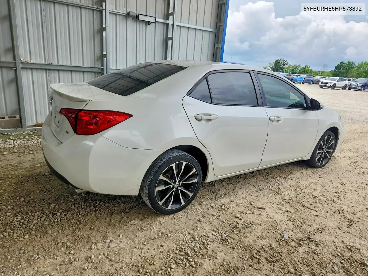 2017 Toyota Corolla Se VIN: 5YFBURHE6HP573892 Lot: 58438936