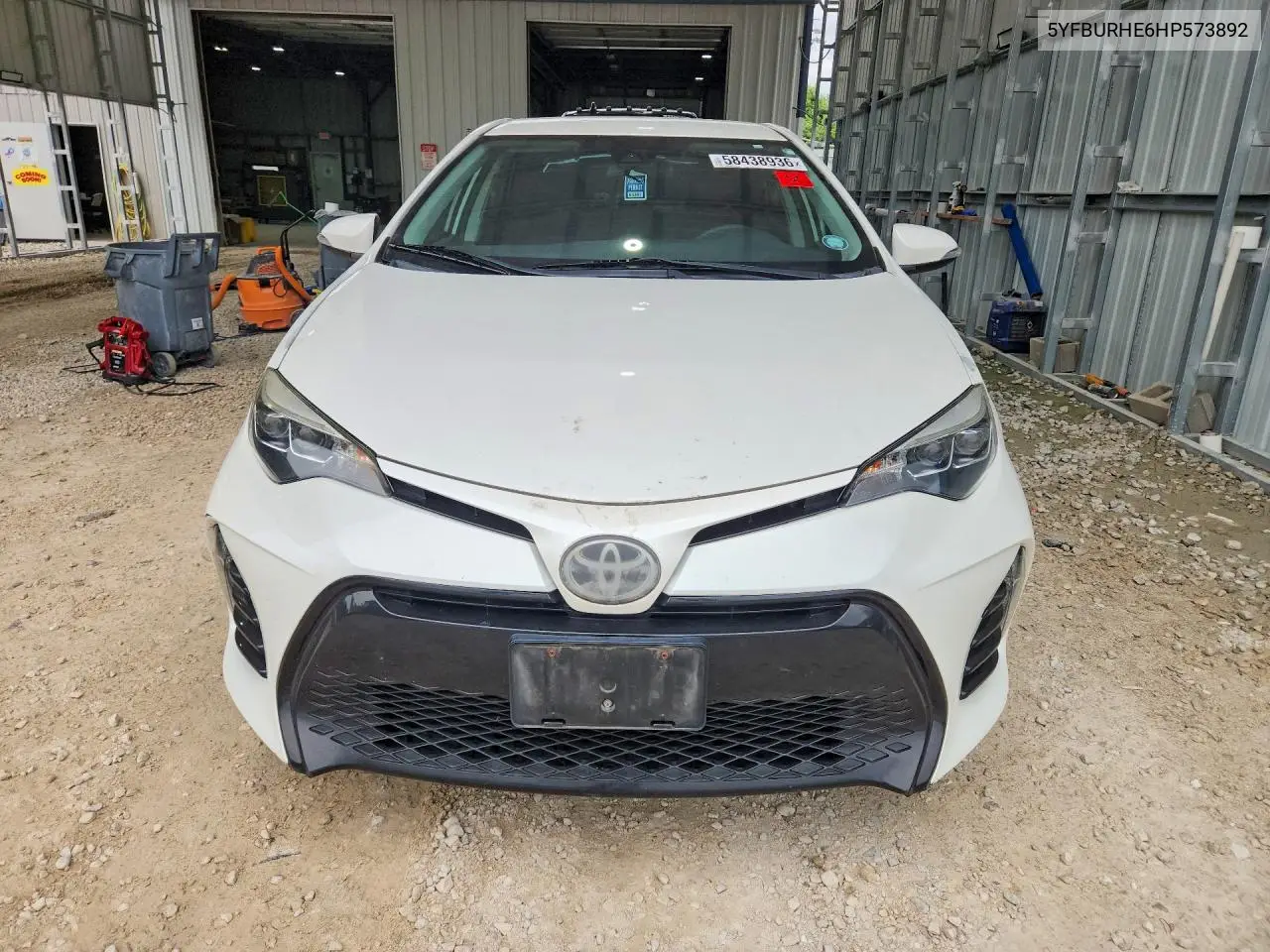 2017 Toyota Corolla Se VIN: 5YFBURHE6HP573892 Lot: 58438936