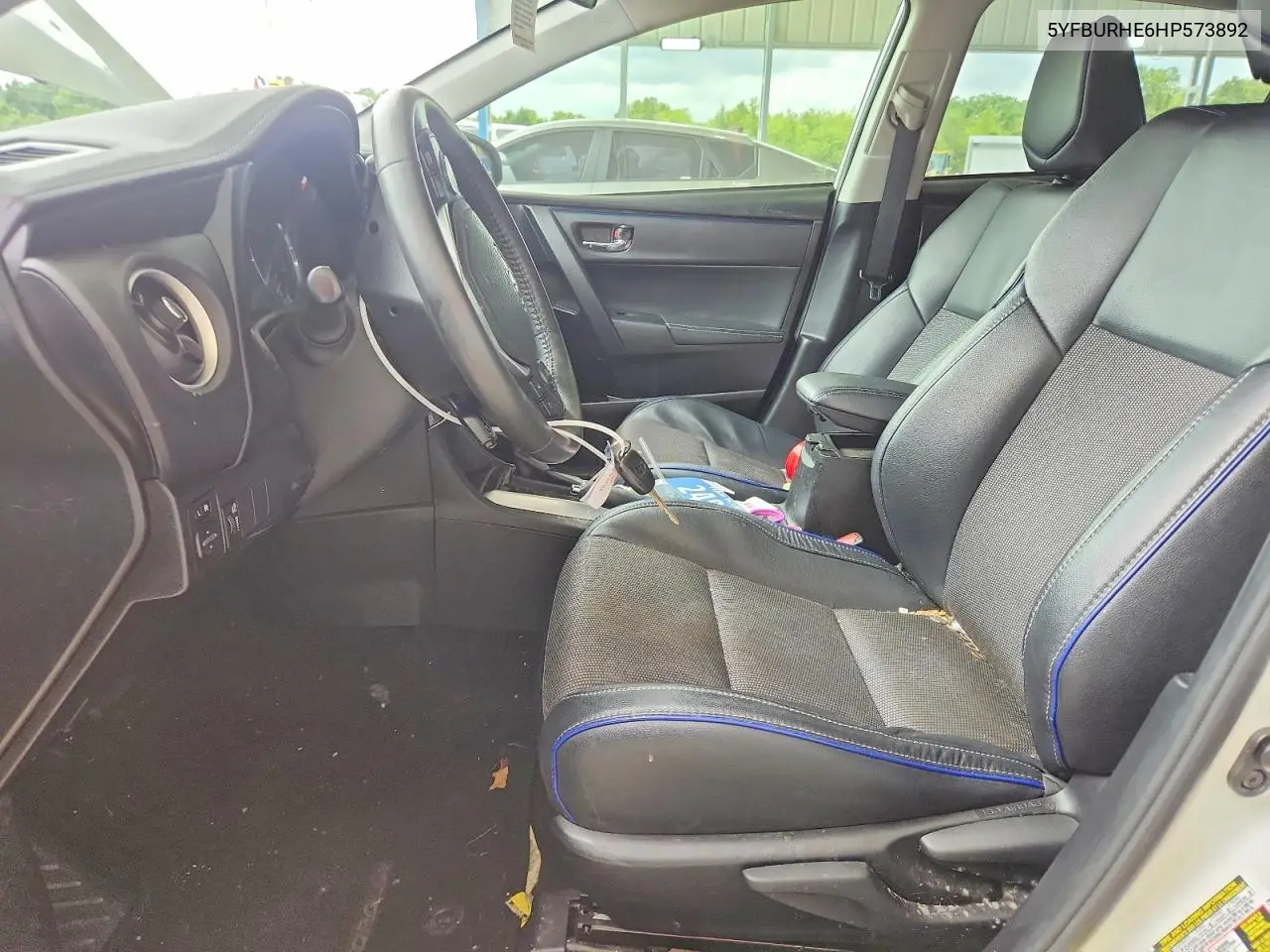 2017 Toyota Corolla Se VIN: 5YFBURHE6HP573892 Lot: 58438936