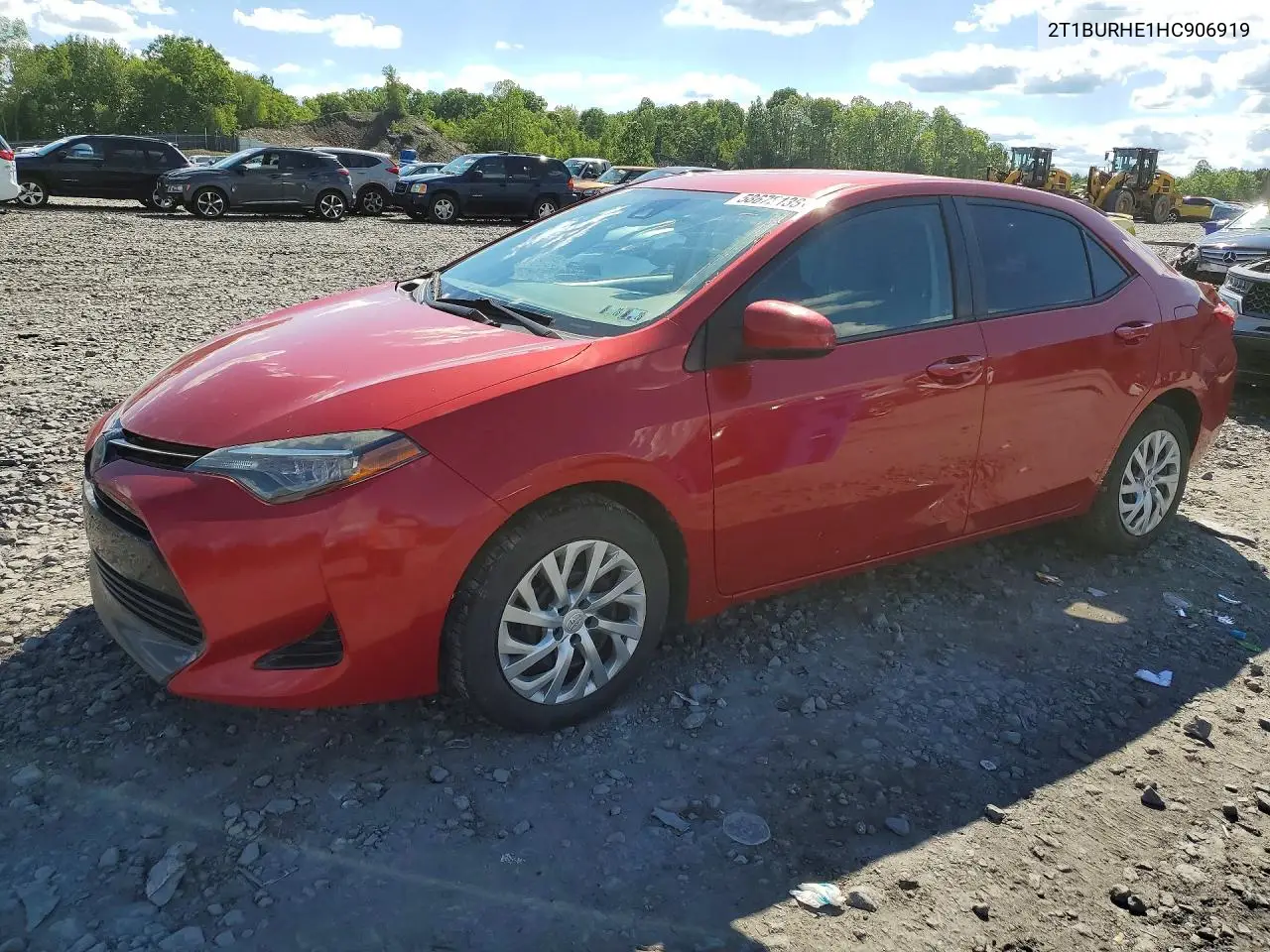 2017 Toyota Corolla Le VIN: 2T1BURHE1HC906919 Lot: 58672136