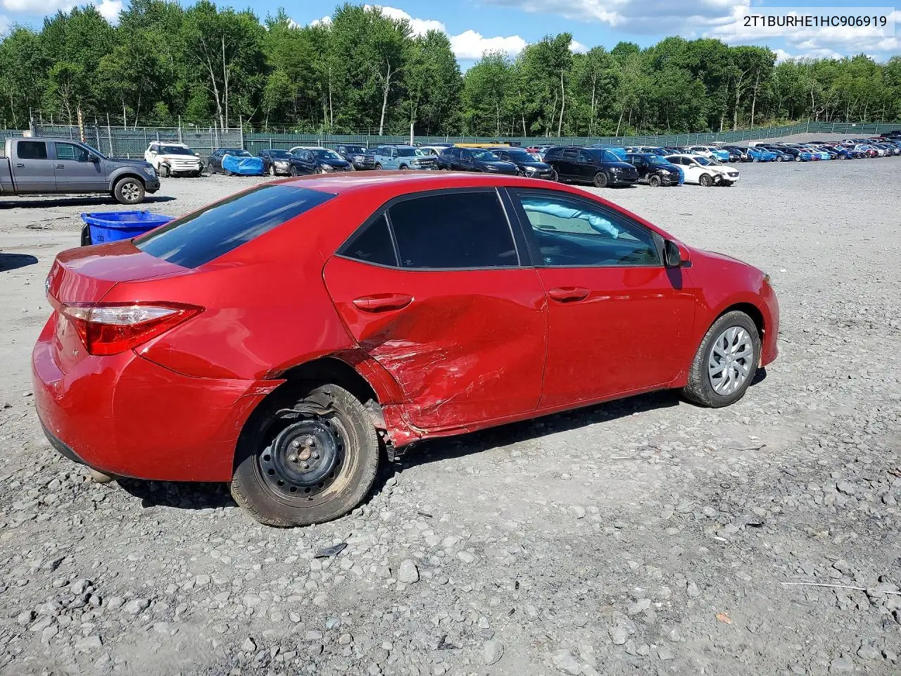 2017 Toyota Corolla Le VIN: 2T1BURHE1HC906919 Lot: 58672136