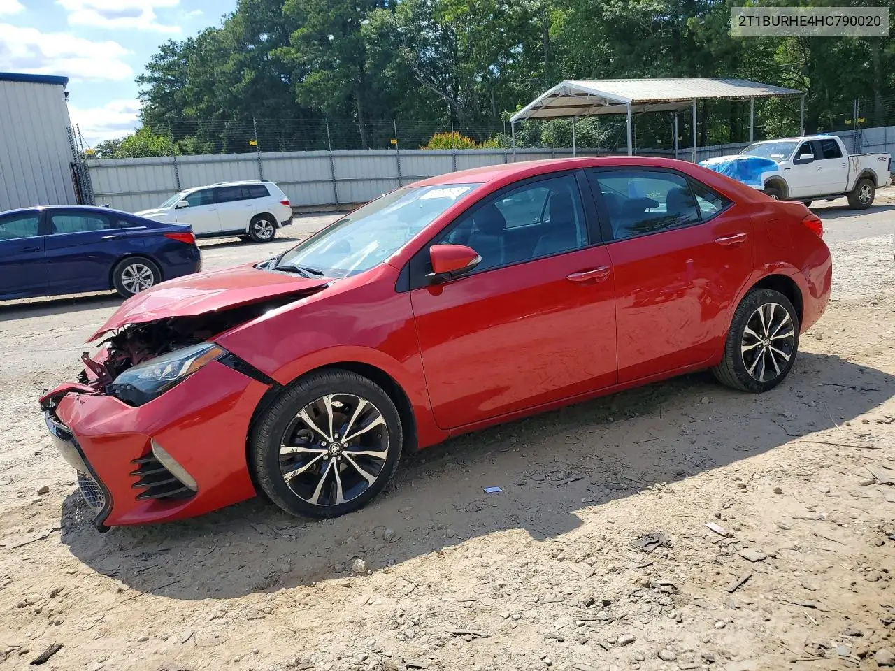 2017 Toyota Corolla Se VIN: 2T1BURHE4HC790020 Lot: 58742846