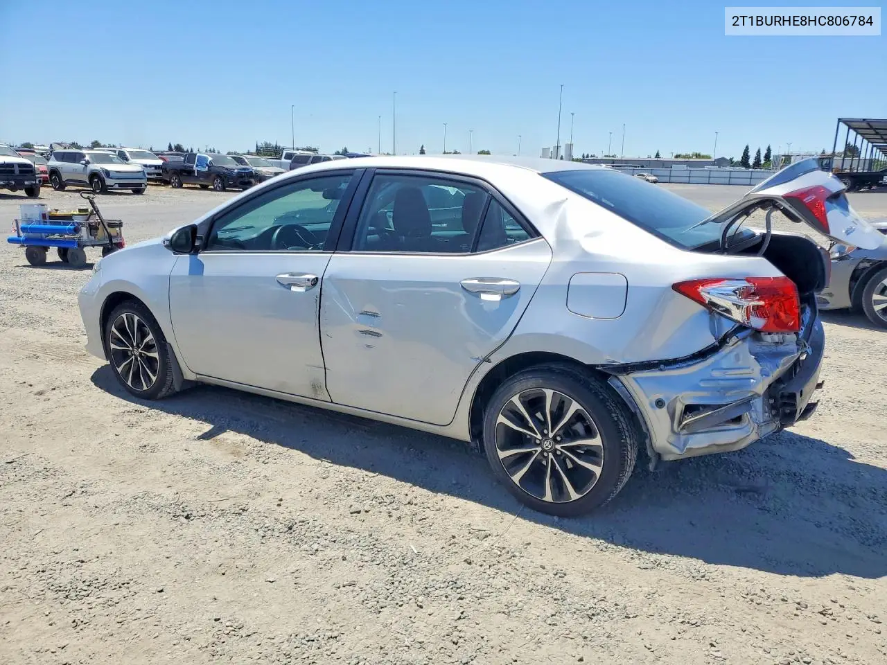 2017 Toyota Corolla Se VIN: 2T1BURHE8HC806784 Lot: 58838626