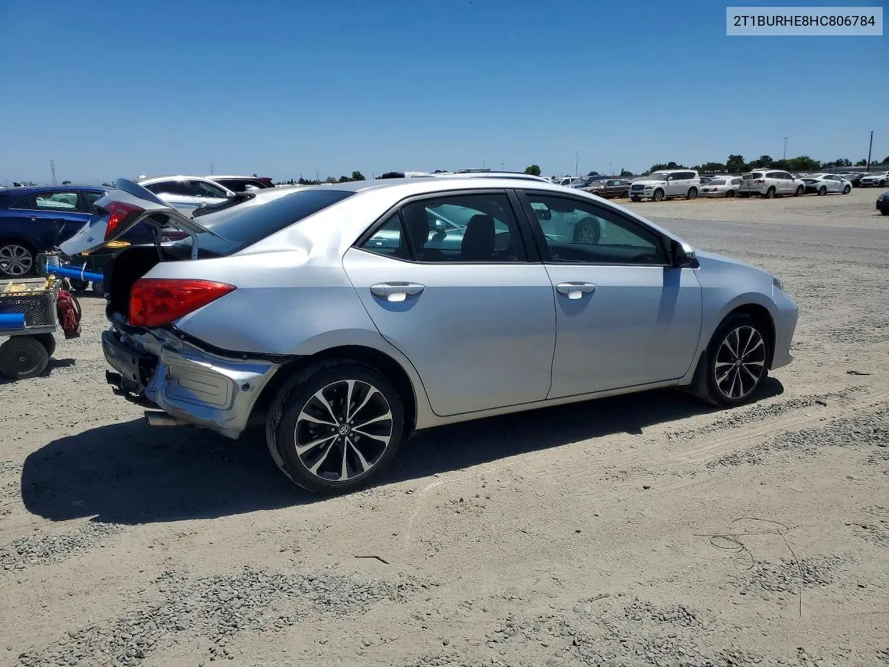 2017 Toyota Corolla Se VIN: 2T1BURHE8HC806784 Lot: 58838626