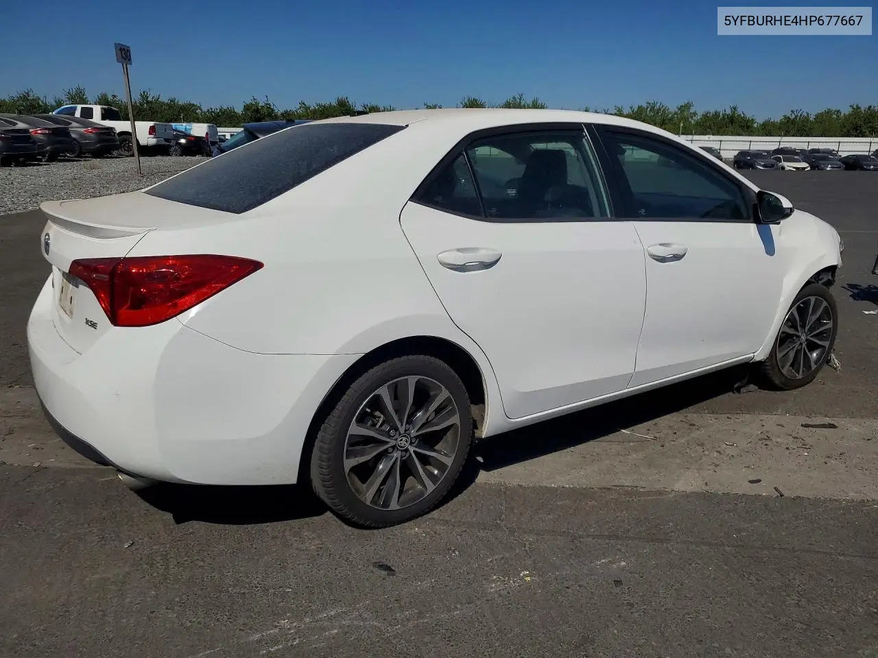 2017 Toyota Corolla Xse VIN: 5YFBURHE4HP677667 Lot: 60708816
